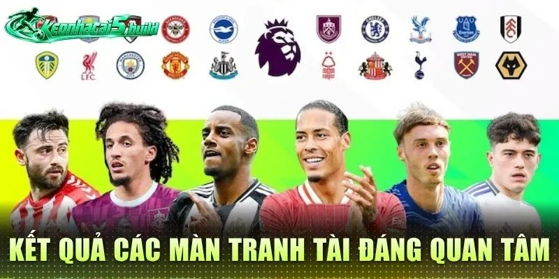 Kết quả các màn tranh tài đáng quan tâm